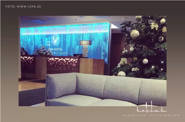 Ūdens burbuļpanelis viesnīcā "V Spa Hotel & Conference centre", Tartu / 2017. gads